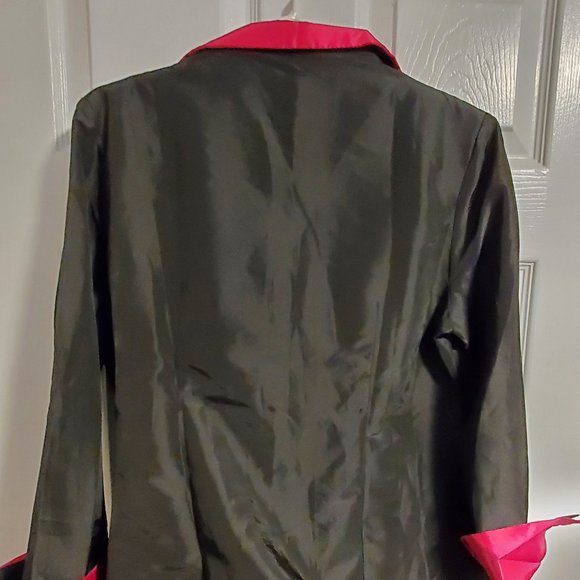 NEW unique black with pink dressy jacket or top! - Picture 4 of 4